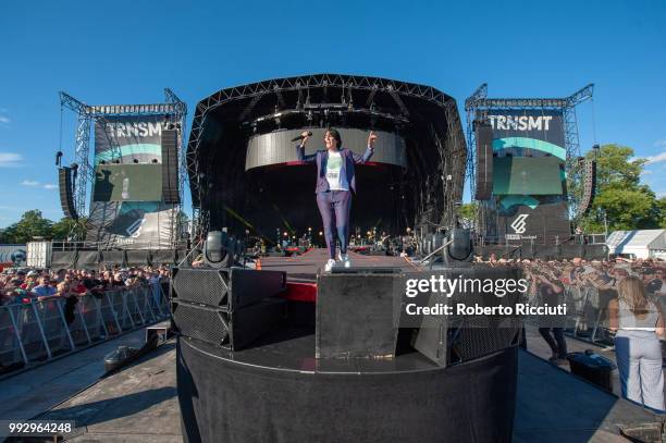 Sharleen Spiteri of Texas performs on stage during TRNSMT Festival Day 4 at Glasgow Green on July 6, 2018 in Glasgow, Scotland.