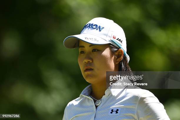 Nasa Hataoka of Japan walks to the tee box on the 17th hole during the second round of the Thornberry Creek LPGA Classic at Thornberry Creek at...