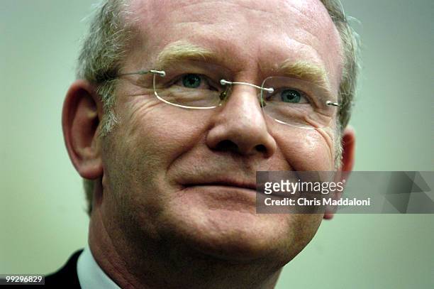 Sinn Fein Chief Negotiator Martin McGuinness appeared with Congressmen today to announce that the IRA had "formally ordered an end to its armed...