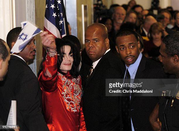 Singer Michael Jackson was on Capitol Hill today, visiting Rep. Sheila Jackson-Lee, D-Tx. Jackson was in Washington this week to revceive an award...