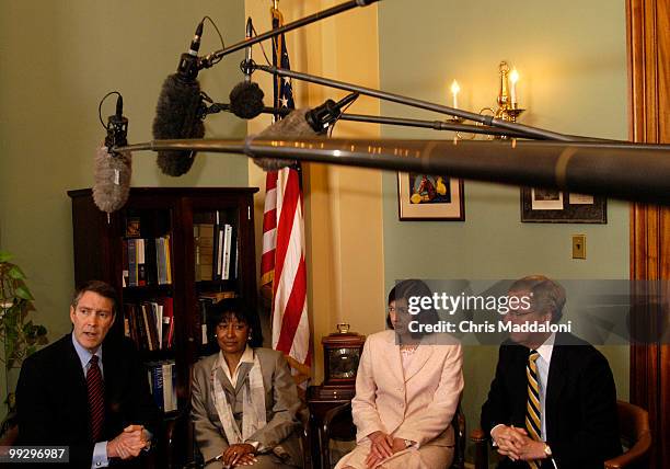 Senate Majority Leader Bill Frist , R-Tn., and Senate Majority Whip Mitch McConnell, R-Ky. , appeared with Judges Janice Rogers Brown and Priscilla...