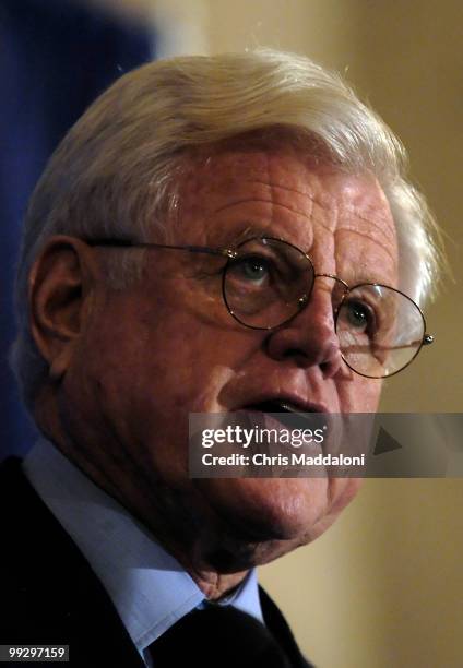 Sen. Edward Kennedy, D-Ma., speaks at a ceremony to announce the start of the Edward M. Kennedy Oral History Project at the Miller Center of Public...