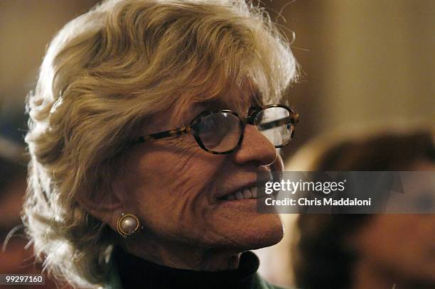 Jean Kennedy, sister of Sen. Edward Kennedy, D-Ma., at a ceremony to announce the start of the Edward M. Kennedy Oral History Project at the Miller...