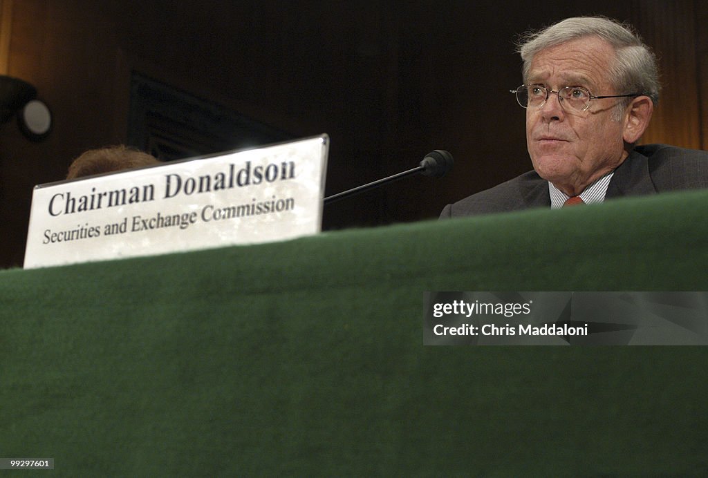 William Donaldson, chairman, SEC