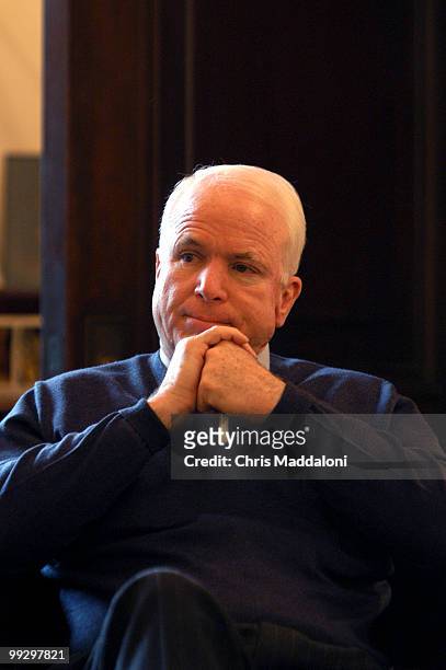Sen. John McCain, R-Az., at an interview in his office