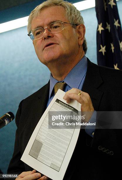 Former House Speaker Newt Gingrich discussed his new book, 'Winning the Future: A 21st Century Contract with America,' at the National Press Club....