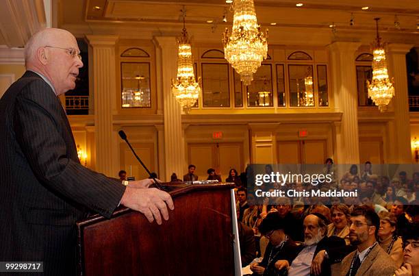 Sen Patrick Leahy, D-Vt., addressed the Religious Action Center of Reform Judaism÷s 2005 Consultation on Conscience conference today at the Willard...