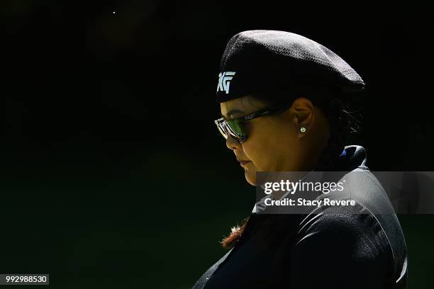 Christina Kim walks down the 18th fairway during the second round of the Thornberry Creek LPGA Classic at Thornberry Creek at Oneida on July 6, 2018...