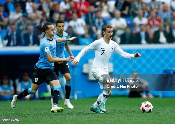 France v Uruguay - Quarter-finals FIFA World Cup Russia 2018 Antoine Griezmann at Nizhny Novgorod Stadium in Russia on July 6, 2018.
