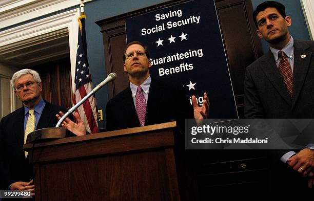 Fmr. Speaker of the House Newt Gingrich, R-Ga., Sen. John Sununu, R- NH, and Rep. Paul Ryan, R-Wi., spoke today about Ryan's new legislation, HR...