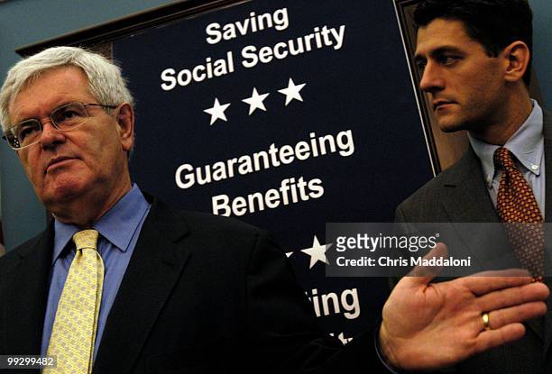 Fmr. Speaker of the House Newt Gingrich, R-Ga., and Rep. Paul Ryan, R-Wi., spoke today about Ryan's new legislation, HR 4851, the "Social Security...