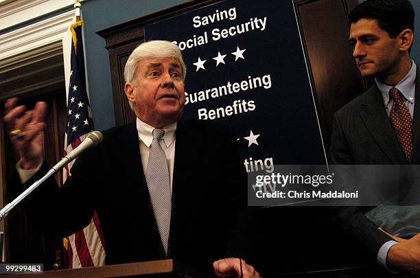 Fmr. Rep. Jack Kemp, R-NY, and Rep. Paul Ryan, R-Wi., spoke today about Ryan's new legislation, HR 4851, the "Social Security Personal Savings...
