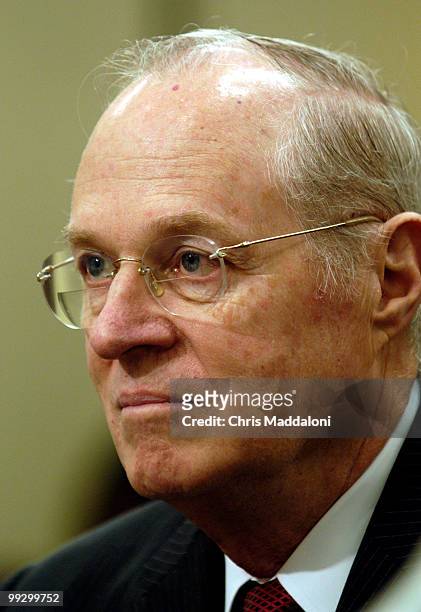 Supreme Court Justices Anthony Kennedy testifies at a Transportation, Treasury, and Housing and Urban Development, The Judiciary, District of...