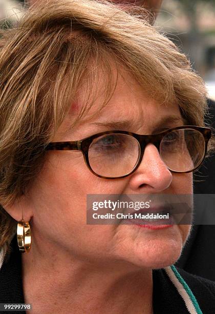 Rep. Louise McIntosh Slaughter, D-NY, speaking at a press conference about new bill prohibiting corporate tax write-offs of men-only club business...