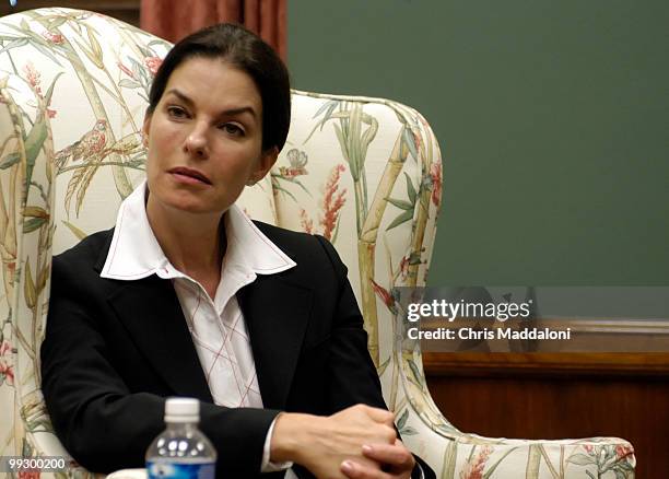 Actress Sela Ward in Sen. Thad Cochran's office. Ward, a native of Meridian, Ms., was promoting a shelter for foster children.