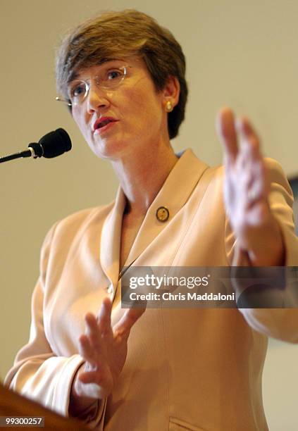 Rep. Heather Wilson, R-NM, at a forum "Trailblazers: Women Veterans Share Their Stories," sponsored by the Women's Policy, Inc., Women's Research and...