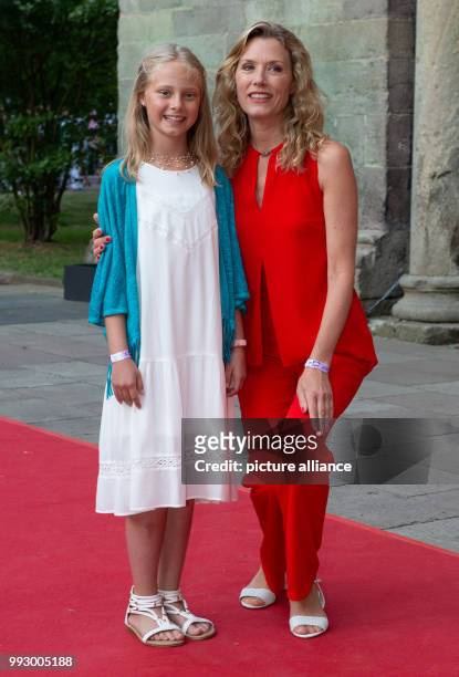 July 2018, Bad Hersfeld, Germany: Franziska Reichenbacher , celebrity and Amelie Hinkel, actress, at the opening of the 68th Bad Hersfeld festival,...