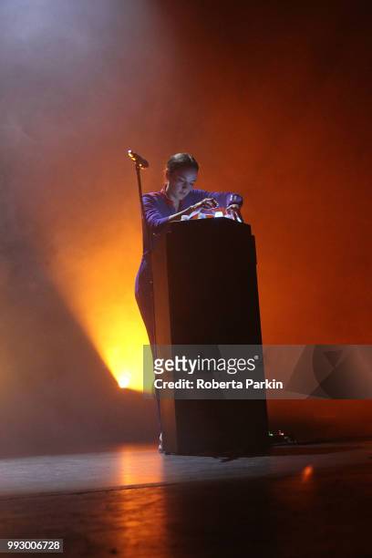 Jain performs during the 2018 Festival International de Jazz de Montreal at Quartier des spectacles on July 5th, 2018 in Montreal, Canada.