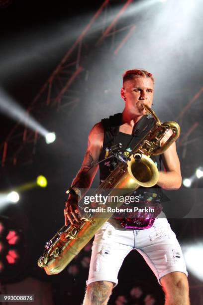 Leo Pellegrino performs during the 2018 Festival International de Jazz de Montreal at Quartier des spectacles on July 5th, 2018 in Montreal, Canada.