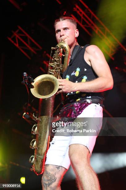 Leo Pellegrino performs during the 2018 Festival International de Jazz de Montreal at Quartier des spectacles on July 5th, 2018 in Montreal, Canada.