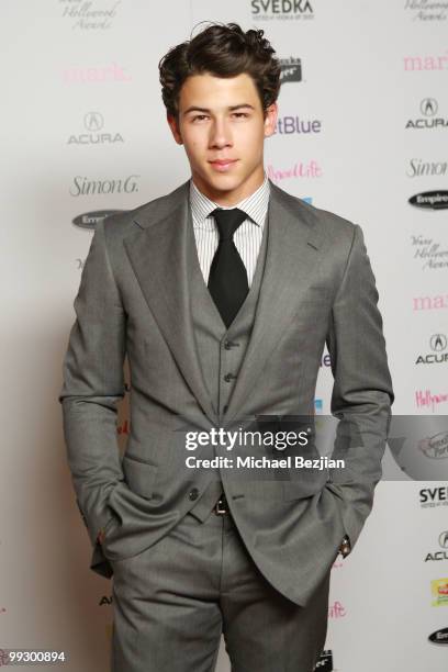 Musician Nick Jonas backstage during the 12th annual Young Hollywood Awards sponsored by JC Penney , Mark. & Lipton Sparkling Green Tea held at the...