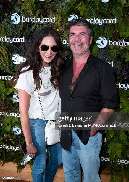 Simon Cowell and Lauren Silverman attend as Barclaycard present British Summer Time Hyde Park in Hyde Park on July 6, 2018 in London, England.