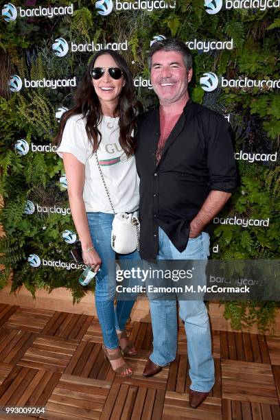 Simon Cowell and Lauren Silverman attend as Barclaycard present British Summer Time Hyde Park in Hyde Park on July 6, 2018 in London, England.