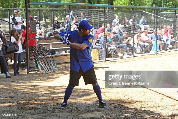 Actor Corbin Bleu attends the 56th Season of the Broadway Softball League opening day at Central Park, Heckscher Softball Fields on May 13, 2010 in...