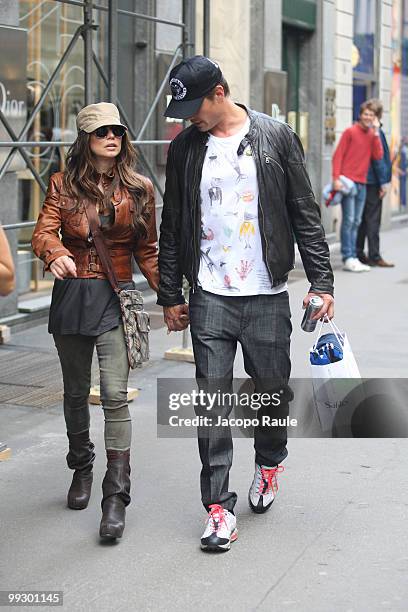 Josh Duhamel and Fergie of the Black Eyed Peas sighting on May 13, 2010 in Milan, Italy.