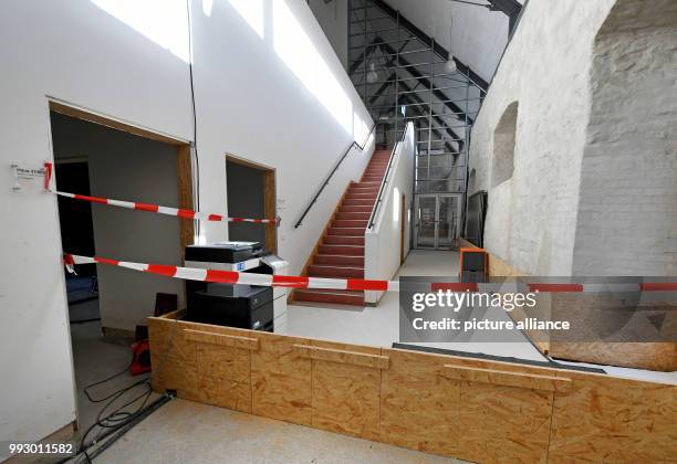 Studio and practice rooms can be seen at the Kulturcampus Domaene Marienburg of the University of Hildesheim in Hildesheim, Germany, 26 October 2017....