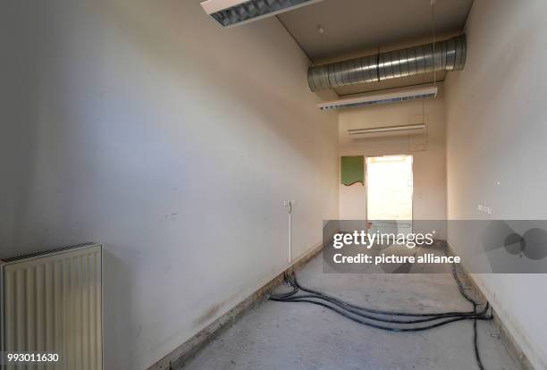 Studio and practice rooms can be seen at the Kulturcampus Domaene Marienburg of the University of Hildesheim in Hildesheim, Germany, 26 October 2017....