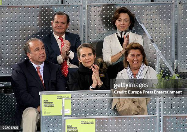 Princess Elena attends the Mutua Madrilena Madrid Open on May 13, 2010 in Madrid, Spain.