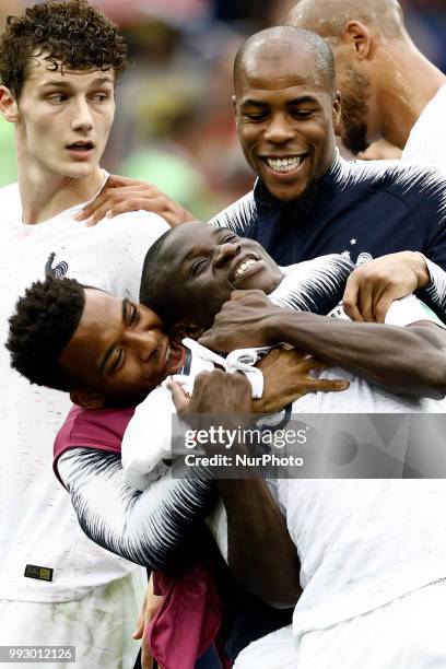 Thomas Lemar, N'Golo Konte during 2018 FIFA World Cup Russia Quarter Final match between Uruguay and France at Nizhny Novgorod Stadium on July 6,...