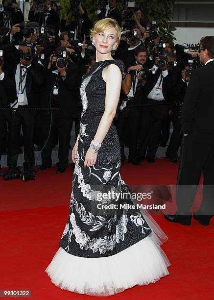 Cate Blanchett attends the Opening Night Premiere of 'Robin Hood' at the Palais des Festivals during the 63rd Annual International Cannes Film...