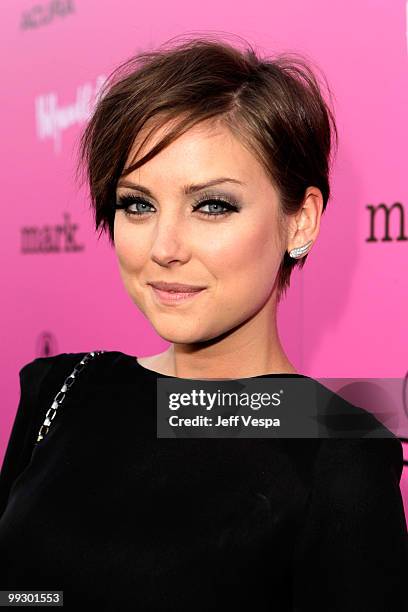 Actress Jessica Stroup arrives at the 12th annual Young Hollywood Awards sponsored by JC Penney , Mark. & Lipton Sparkling Green Tea held at the...