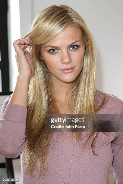 Exclusive*** Actress Brooklyn Decker attends the Victoria's Secret Fashion Week Suite at Bryant Park Hotel on September 17, 2009 in New York City.