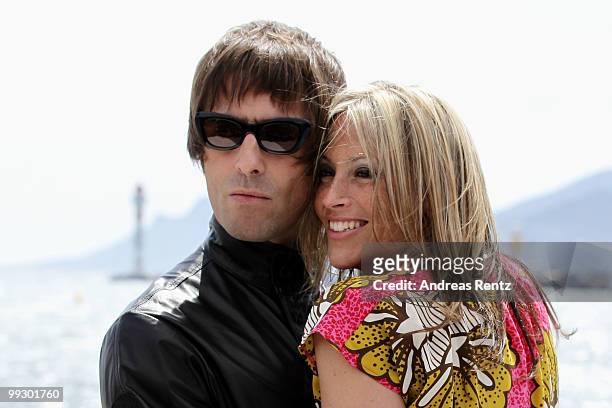 Liam Gallagher and Nicole Appleton attends "The Longest Cocktail Party" Photocall at the Terrazza Martini during the 63rd Annual Cannes Film Festival...