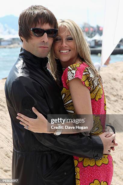 Liam Gallagher and Nicole Appleton attend "The Longest Cocktail Party" Photocall at the Terrazza Martini during the 63rd Annual Cannes Film Festival...