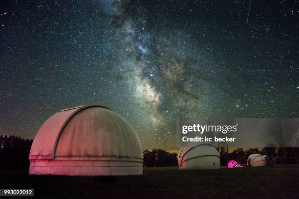 the milky way - observatory stock pictures, royalty-free photos & images