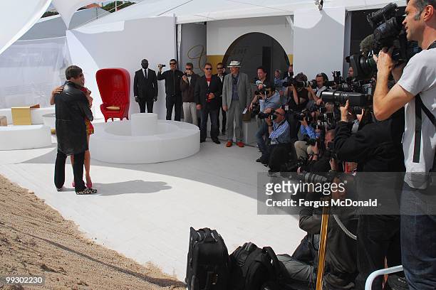 Liam Gallagher and Nicole Appleton attend "The Longest Cocktail Party" Photocall at the Terrazza Martini during the 63rd Annual Cannes Film Festival...