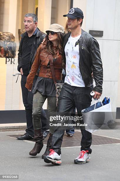 Josh Duhamel and Fergie of the Black Eyed Peas sighting on May 13, 2010 in Milan, Italy.