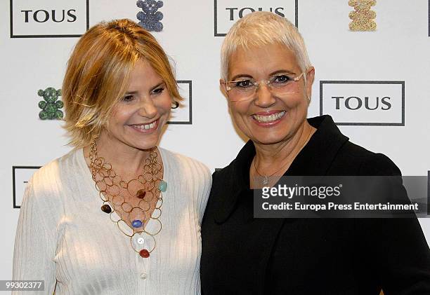 Eugenia Martinez de Irujo and Rosa Tous attends the presentation of the new Tous jewelry collection by Eugenia Martinez de Irujo on May 13, 2010 in...