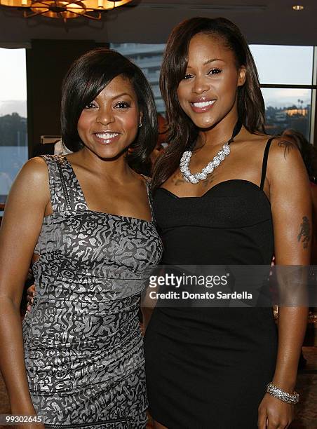 Actress Taraji Henson and Eve attend Ann Taylor's Exclusive Fall 2010 Collection Preview at Soho House on May 13, 2010 in West Hollywood, California.