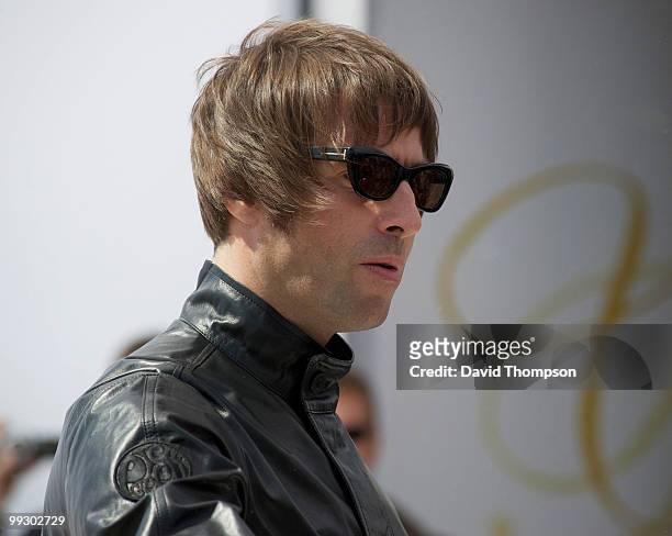 Liam Gallagher attends a photocall on May 14, 2010 in Cannes, France.