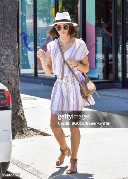 Jenna Dewan is seen on July 06, 2018 in Los Angeles, California.