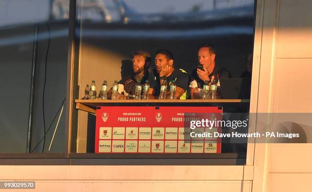 St Helens' head Coach Justin Holbrook during the Betfred Super League match at The Totally Wicked Stadium, St Helens.