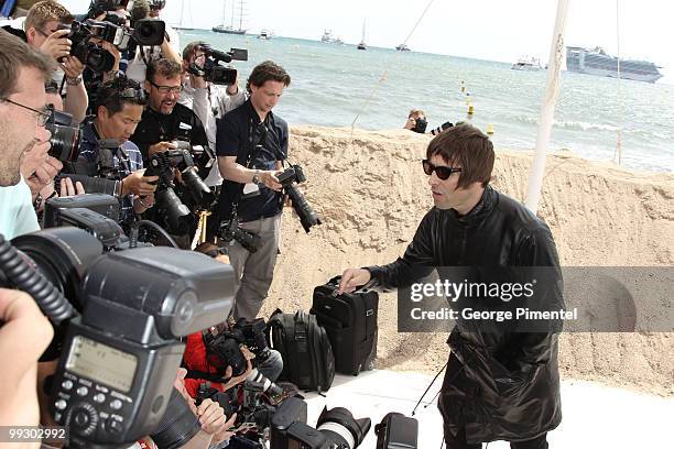 Musician Liam Gallagher attends 'The Longest Cocktail Party ' Photo Call held at the Terraza Martini during the 63rd Annual International Cannes Film...