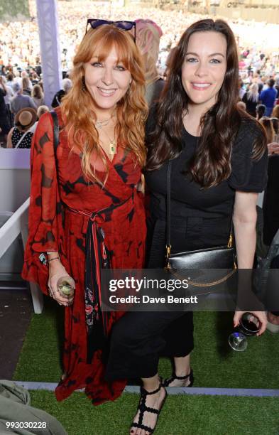 Charlotte Tilbury and Liv Tyler attend the London launch of intothewhite, Darren Strowger's ambitious new tech platform raising money for Teenage...