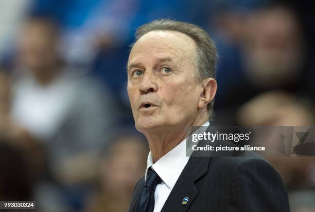 Alba head coach Aito Garcia Reneses during the Eurocup basketball match between ALBA Berlin and Lietuvos Rytas Vilnius in Berlin, Germany, 01...