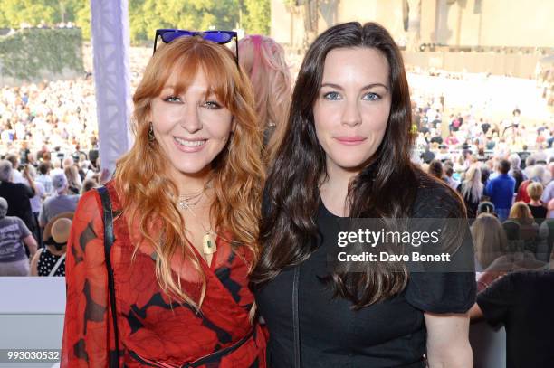 Charlotte Tilbury and Liv Tyler attend the London launch of intothewhite, Darren Strowger's ambitious new tech platform raising money for Teenage...